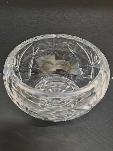 Crystal heavy round bowl