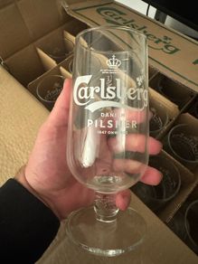 Carlsberg Danish Pilsner glasses x24
