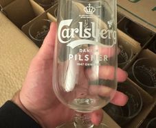 Carlsberg Danish Pilsner glasses x24