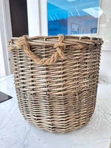 wicker storage basket