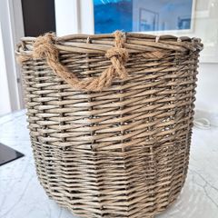 wicker storage basket