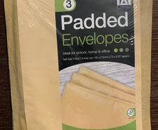 Office Bundle - 200 Drawing Pins and 3 Padded Envelopes - New Sealed