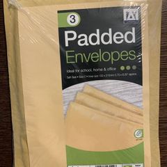 Office Bundle - 200 Drawing Pins and 3 Padded Envelopes - New Sealed