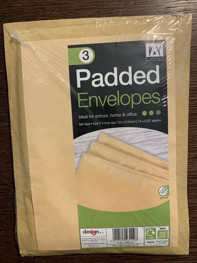 Office Bundle - 200 Drawing Pins and 3 Padded Envelopes - New Sealed
