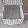 3 drawer wicker basket storage unit Image 4