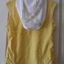 SALE!  Girls Yellow Hooded Top Image 2
