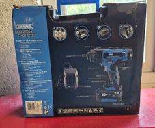 Draper Storm Force 20V Mid-Torque Impact Wrench, 1/2" Sq. Dr., 400Nm, 1 x 4.0Ah Battery, 1 x Charger