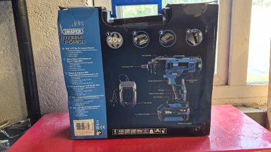 Draper Storm Force 20V Mid-Torque Impact Wrench, 1/2" Sq. Dr., 400Nm, 1 x 4.0Ah Battery, 1 x Charger