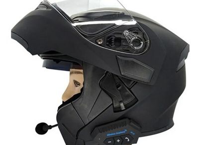 Wireless BT12 Motorbike Bluetooth Helmet Headset BT V5.0 + EDR Motorbike Riding Handsfree Call Music Microphone Headphones