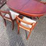 Mahogany table and chairs Image 4