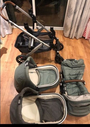 Uppababy baby vista V2 twin bassinet travel system