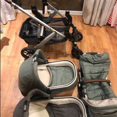 Uppababy baby vista V2 twin bassinet travel system