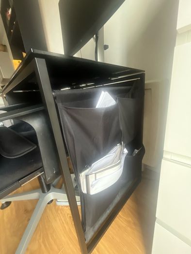 Tempered glass office desk