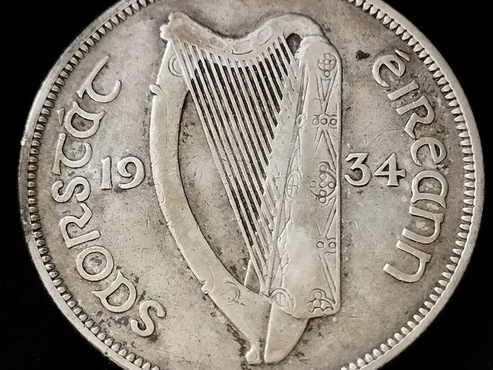 Ireland - 1934 - Half Crown - Silver - KM.8 - [887]