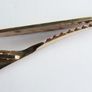 Gold plated tie clip with textured detail Image 8