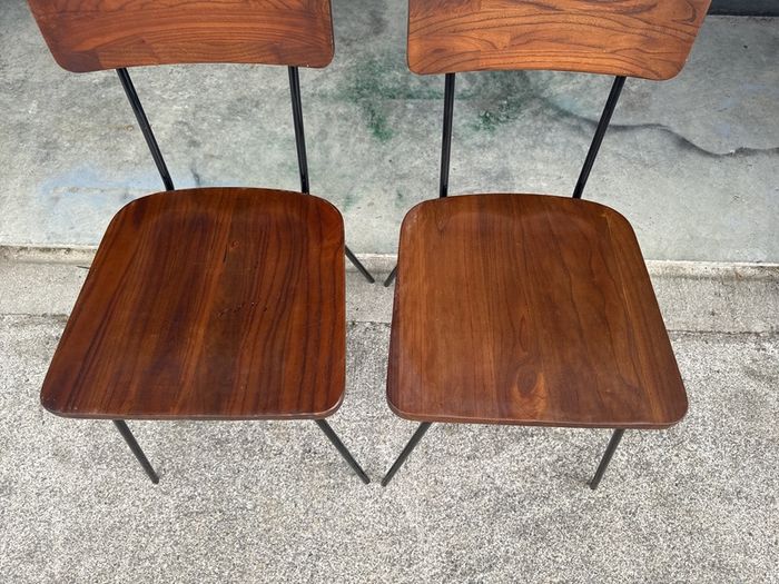 Antique Walnut Chairs x 2