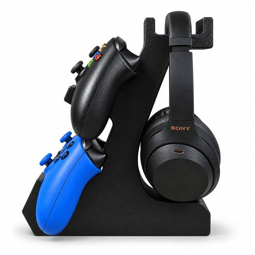 Dual Controller and Headset Holder - 3D