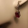 Sterling Silver Lab Grown Rare Padparasha Sapphire Earrings Image 3