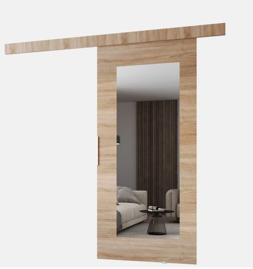 Mirrored sliding doors