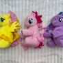 Lot of 3 My Little Pony Pinkie Pie Fluttershy Twilight Sparkle Backpack 2017 plush Hasbro Used Please look at the pictures Image 4