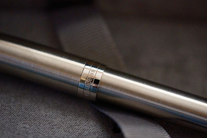 Brand New 18K Gold F Nib Parker Sonnet Brushed Stainless Steel Fountain Pen + Spare M Nib