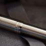 Brand New 18K Gold F Nib Parker Sonnet Brushed Stainless Steel Fountain Pen + Spare M Nib Image 9