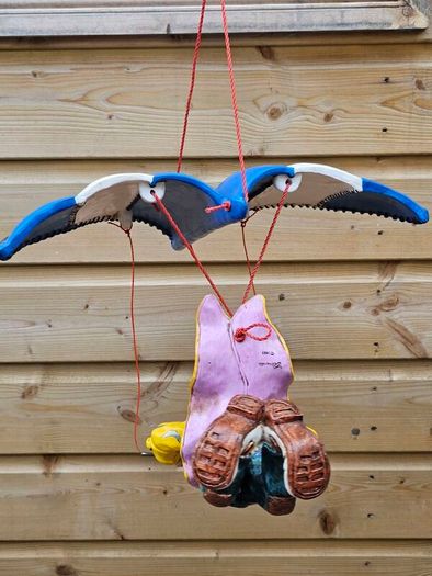 RARE Vintage  Collectible VERONESE 1997  Clown on a Glider Mobile