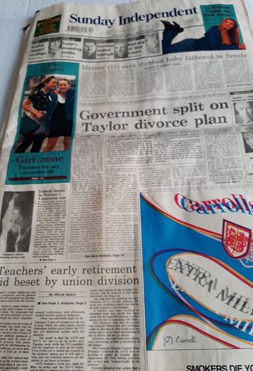 Vintage Sunday Independent 1995