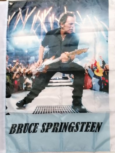Bruce Springsteen flag 3ft x 2ft.Blue.