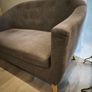 Small grey 2 seater couch Image 2