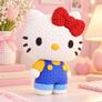 Hello Kitty Inspired Crochet-Style Figure Decoration Image 2