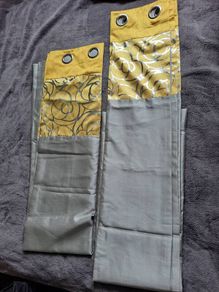 Lovely grey and yellow curtains