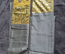 Lovely grey and yellow curtains