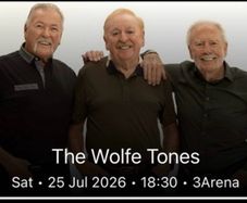 Wolfe tone 3x standing tickets  25th july 2026