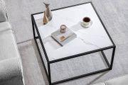 FREE EXPRESS SHIPPING Marble Coffee Table Small Square Coffee Tables Simple Modern Center Table for Living Room Home Office