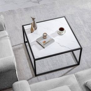 FREE EXPRESS SHIPPING Marble Coffee Table Small Square Coffee Tables Simple Modern Center Table for Living Room Home Office