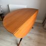 BoConcept Walnut Drop Leaf Dining Table - 1.1m Diameter Image 4