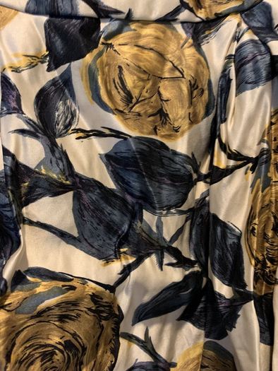 Vintage silk mini skirt