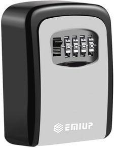 Key Lock Box, EMIUP [Wall Mounted] Key Safe Box Used For Key Storage And Management In Homes, Offices, Factories, Construction Site.Ultra Tough 4 Digit Combination Secure Key Storage, High Security