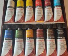 Daler-Rowney Georgian Oil Paint Set with Wooden Case