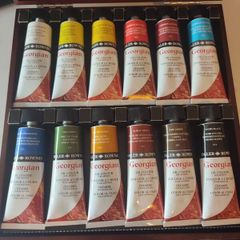 Daler-Rowney Georgian Oil Paint Set with Wooden Case