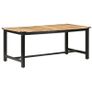 Dining Table 180x90x76 cm Solid Rough Mango Wood Image 10