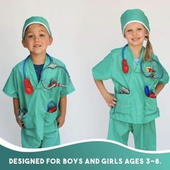 Kids surgeon role play unisex costume