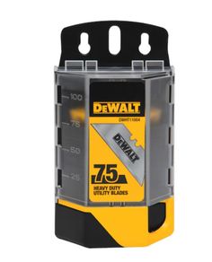 Dewalt Induction Hardened Utility Blades DWHT11004 - Pack of 75