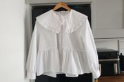 Zara Peter Pan Collar Blouse Size Medium