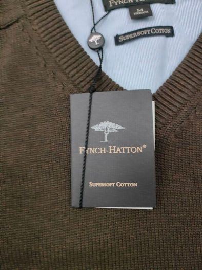 NEW Fynch Hatton Supersoft Cotton Jumper Mens M/L RRP 89 Euro