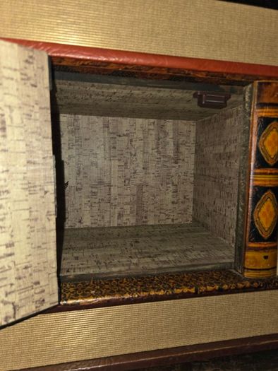 Faux Book Cabinet
