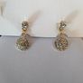 Gold Plated Crystal Pendant & Earrings Set Image 2