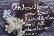 Lovely Plague for Home or to put on Grave