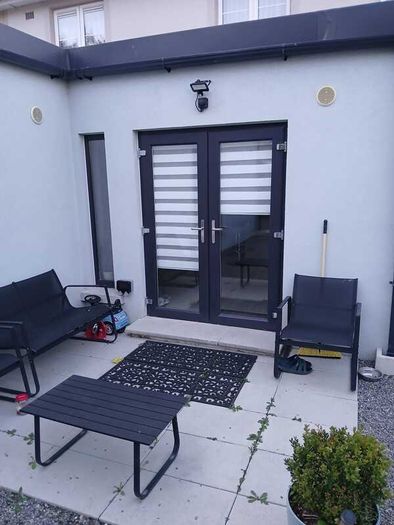 French doors with frame